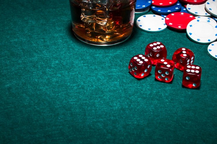 Live baccarat dealer at multi-camera studio table